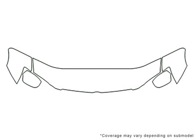 pacifica Avery Dennison Clear Bra Hood Precut PPF Diagram