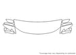 pacifica 3M Clear Bra Hood Precut PPF Diagram
