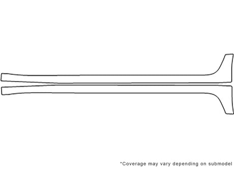 pacifica Avery Dennison Clear Bra Door Cup Precut PPF Diagram