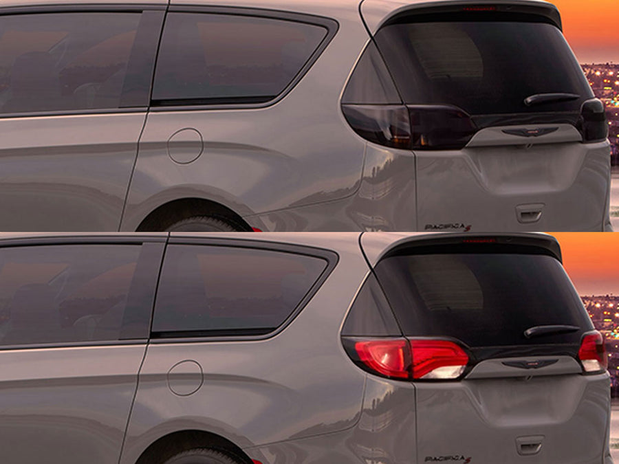 pacifica Before and After Smoked Taillights