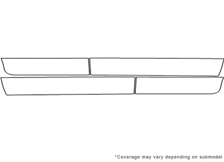pt cruiser 3M Clear Bra Door Cup Precut PPF Diagram