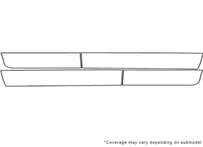 pt cruiser Avery Dennison Clear Bra Door Cup Precut PPF Diagram