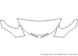 pt cruiser Avery Dennison Clear Bra Hood Precut PPF Diagram