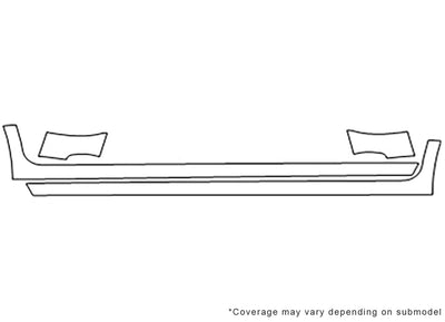pt cruiser 3M Clear Bra Door Cup Precut PPF Diagram