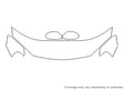sebring 3M Clear Bra Hood Precut PPF Diagram
