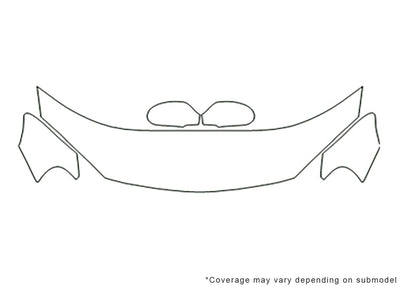 sebring 3M Clear Bra Hood Precut PPF Diagram