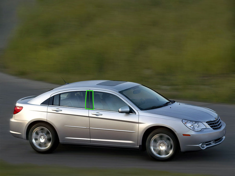 chrysler sebring 2001-2006 Pillar Post Trim Installation Location