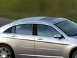 chrysler sebring 2001-2006 Brushed Aluminum Black Pillar Cover Diagram