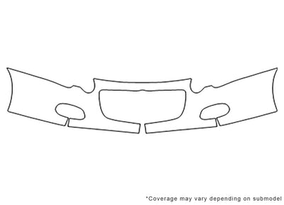 sebring 3M Clear Bra Bumper Precut PPF Diagram
