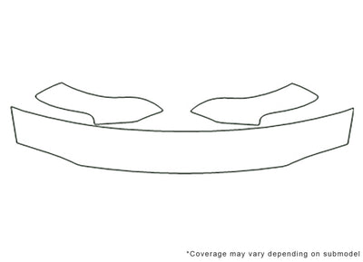 town and country 3M Clear Bra Hood Precut PPF Diagram