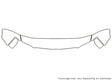 town and country Avery Dennison Clear Bra Hood Precut PPF Diagram