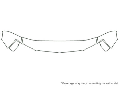 town and country Avery Dennison Clear Bra Hood Precut PPF Diagram