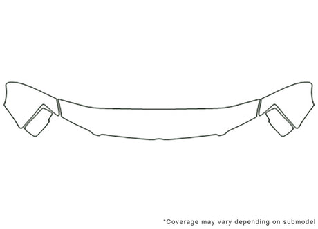 town and country Avery Dennison Clear Bra Hood Precut PPF Diagram