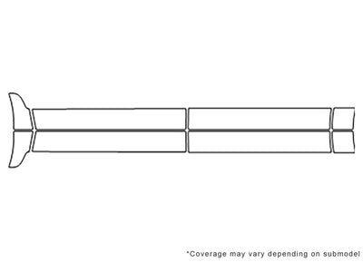 town and country 3M Clear Bra Door Cup Precut PPF Diagram