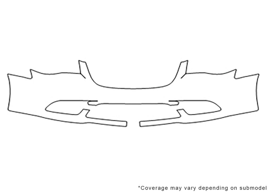 town and country 3M Clear Bra Bumper Precut PPF Diagram