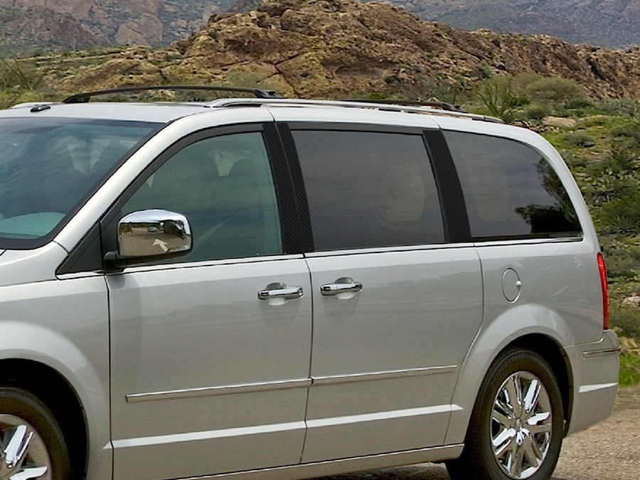 chrysler town and country 2001-2007 Carbon Fiber Pillar Cover Diagram