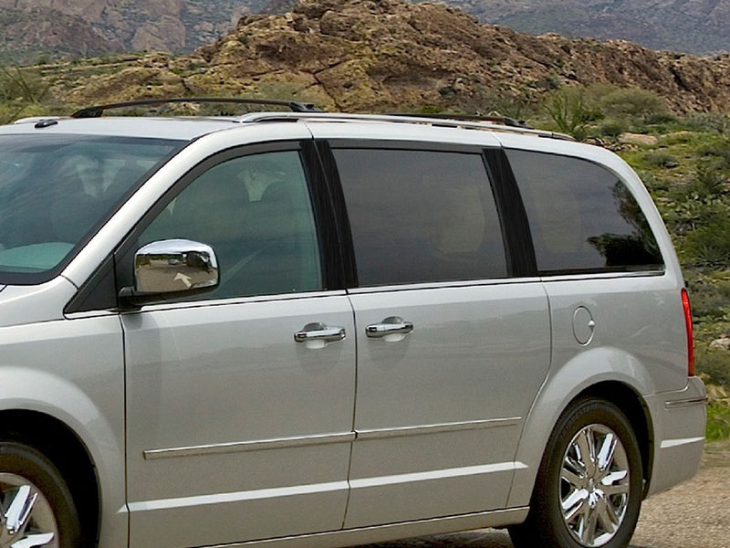 chrysler town and country 2001-2007 Brushed Aluminum Black Pillar Cover Diagram