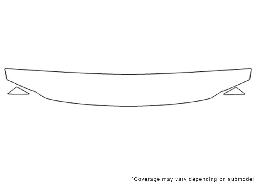 voyager Avery Dennison Clear Bra Hood Precut PPF Diagram