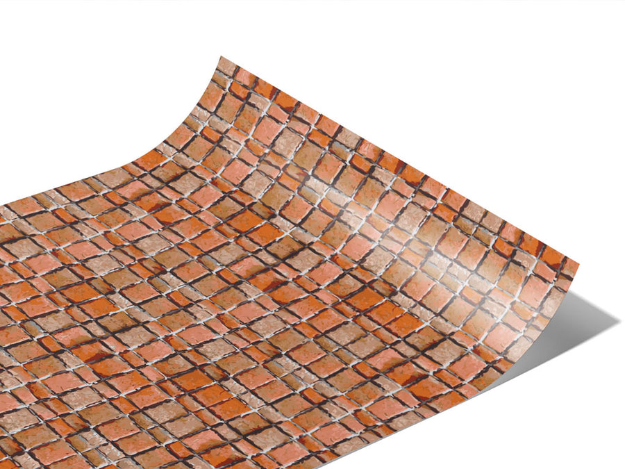 Cinnamon Red Brick Vinyl Wraps~Rwraps Series 914 Digitally Printed Vinyl Wrap~1