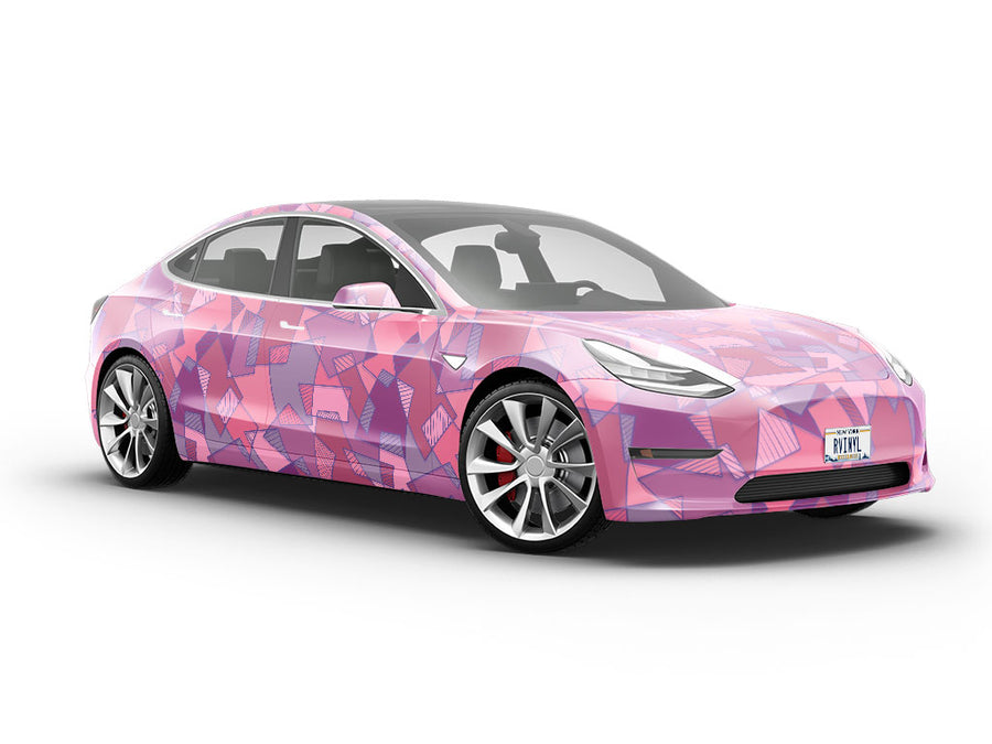 Cinnamon Satin Mosaic Vehicle Vinyl Wrap