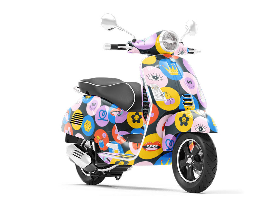 Circular Reasoning Sticker Bomb Vespa Scooter Wrap Film