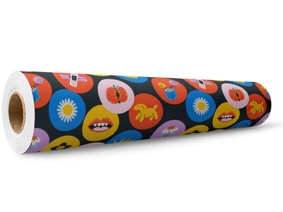 Circular Reasoning Sticker Bomb Wrap Film Wholesale Roll~Rwraps Series 914 Digitally Printed Vinyl Roll~5