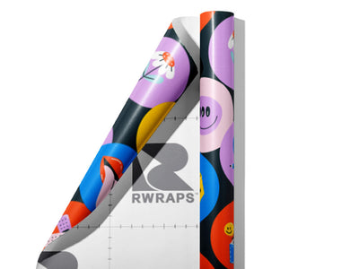 Circular Reasoning Sticker Bomb Wrap Film Sheets~Rwraps Series 914 Circular Reasoning Sticker Bomb Scrolled Sheet~4