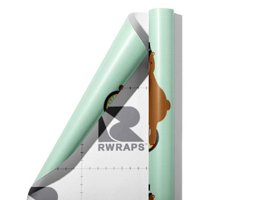 Circus Worker Animal Wrap Film Sheets~Rwraps Series 914 Circus Worker Animal Scrolled Sheet~3
