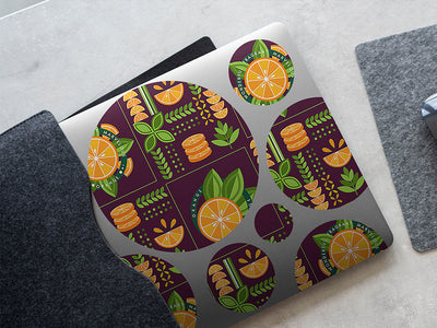 citrus champion fruit DIY Laptop Stickers