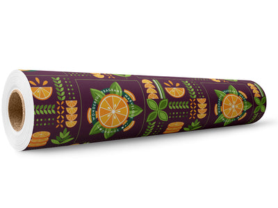 Citrus Champion Fruit Wrap Film Wholesale Roll~Rwraps Series 914 Digitally Printed Vinyl Roll~5