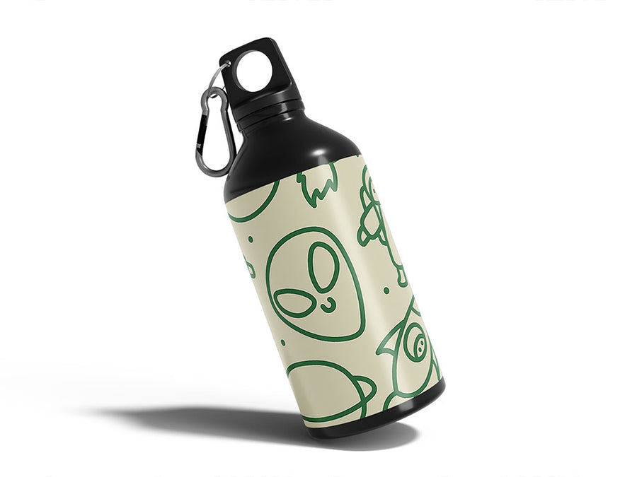 claiming worlds science fiction Water Bottle DIY Stickers