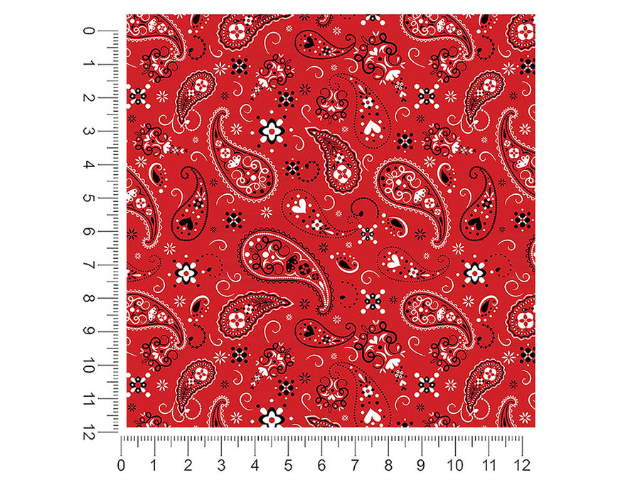 classic bandana paisley 1ft x 1ft Craft Sheets