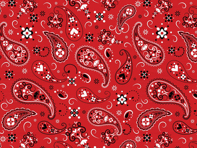 Classic Bandana Paisley Vinyl Wrap Pattern~Rwraps Series 914 Digitally Printed Vinyl Wrap~0