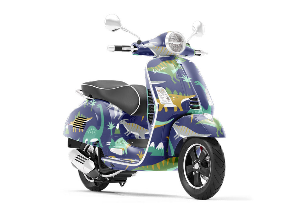 Classic Company Dinosaur Vespa Scooter Wrap Film