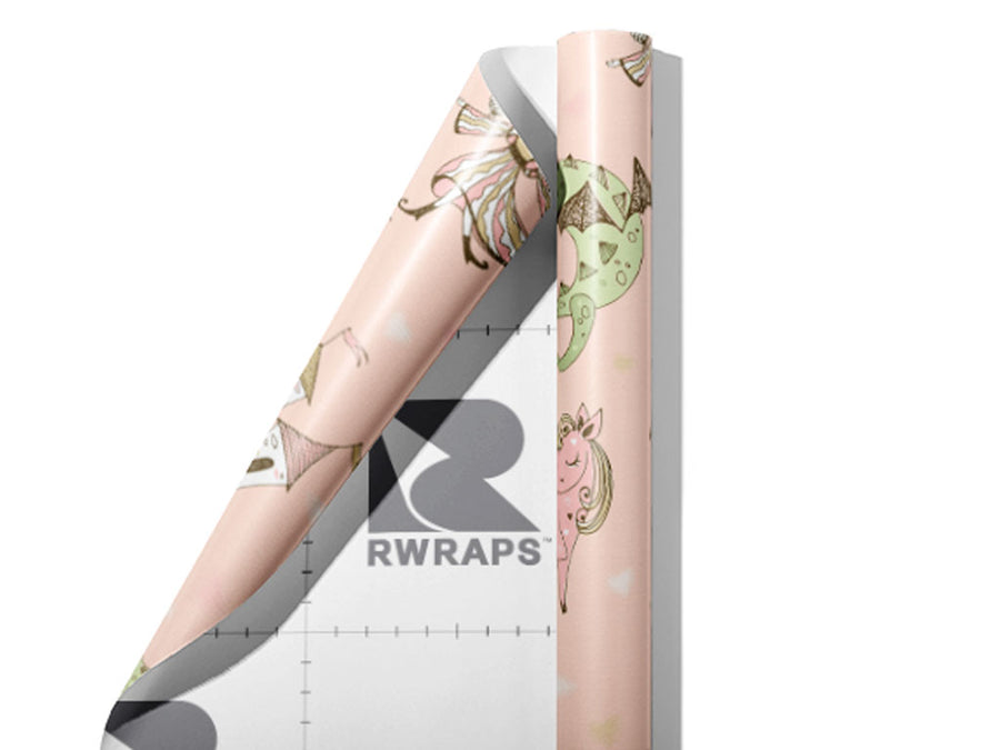Classic Fairytales Fantasy Wrap Film Sheets~Rwraps Series 914 Classic Fairytales Fantasy Scrolled Sheet~3