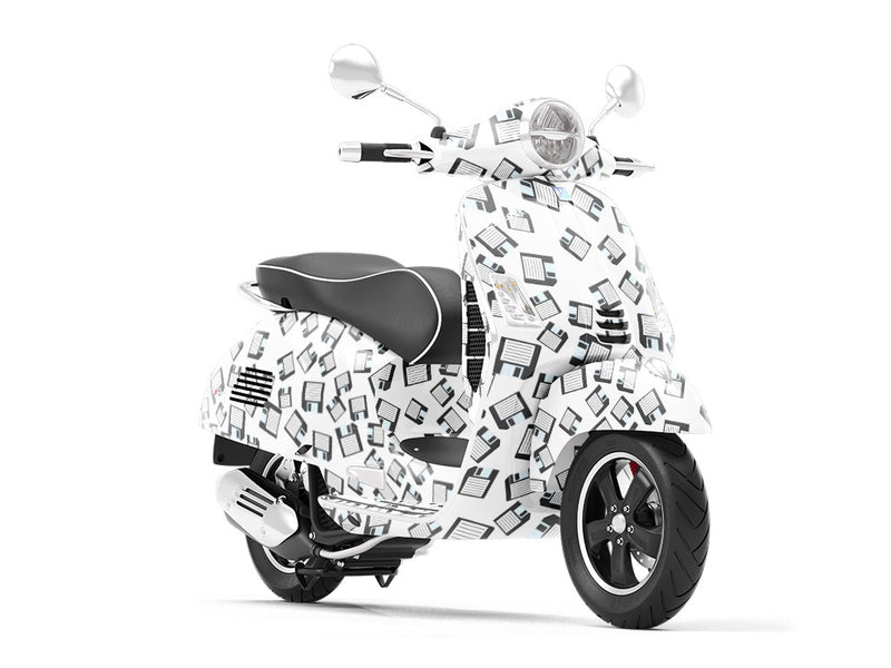 Classic Floppys Technology Vespa Scooter Wrap Film