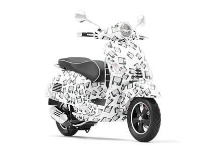 Classic Floppys Technology Vespa Scooter Wrap Film