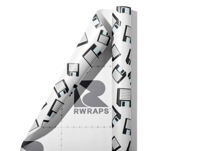 Classic Floppys Technology Wrap Film Sheets~Rwraps Series 914 Classic Floppys Technology Scrolled Sheet~4