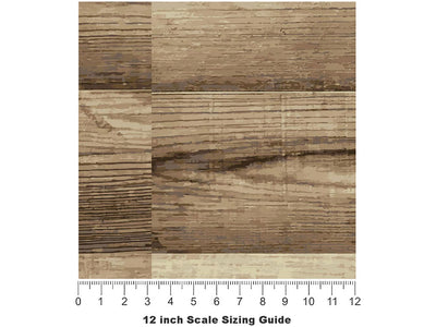 Classic Grey Wood Plank Vinyl Film Pattern Size 12 inch Scale~Rwraps Classic Grey Wood Plank Sizing Chart~3
