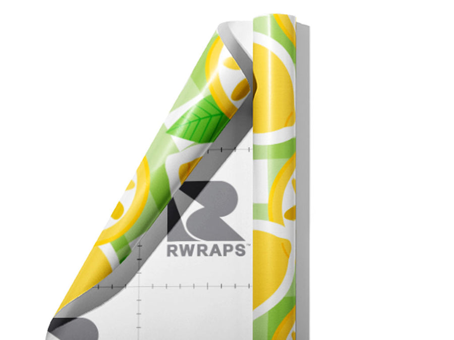 Classic Lemonade Fruit Wrap Film Sheets~Rwraps Series 914 Classic Lemonade Fruit Scrolled Sheet~3