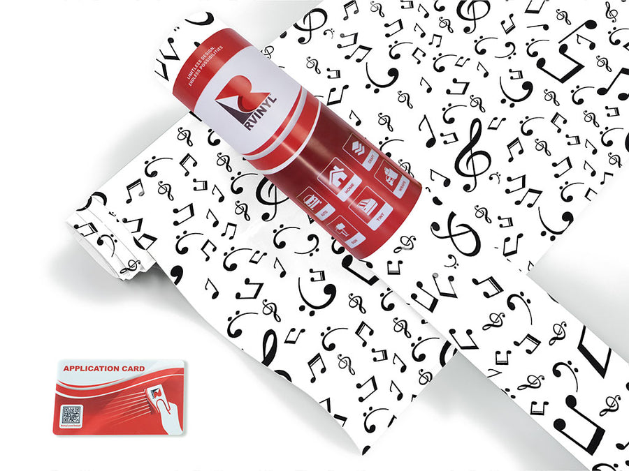 classic notes music Craft Vinyl Roll
