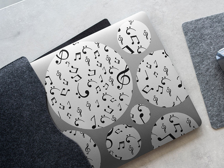 classic notes music DIY Laptop Stickers