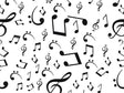 Classic Notes Music Vinyl Wrap Pattern~Rwraps Series 914 Digitally Printed Vinyl Wrap~0