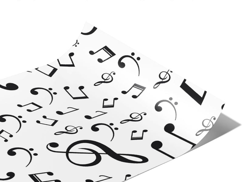 Classic Notes Music Vinyl Wraps~Rwraps Series 914 Digitally Printed Vinyl Wrap~0