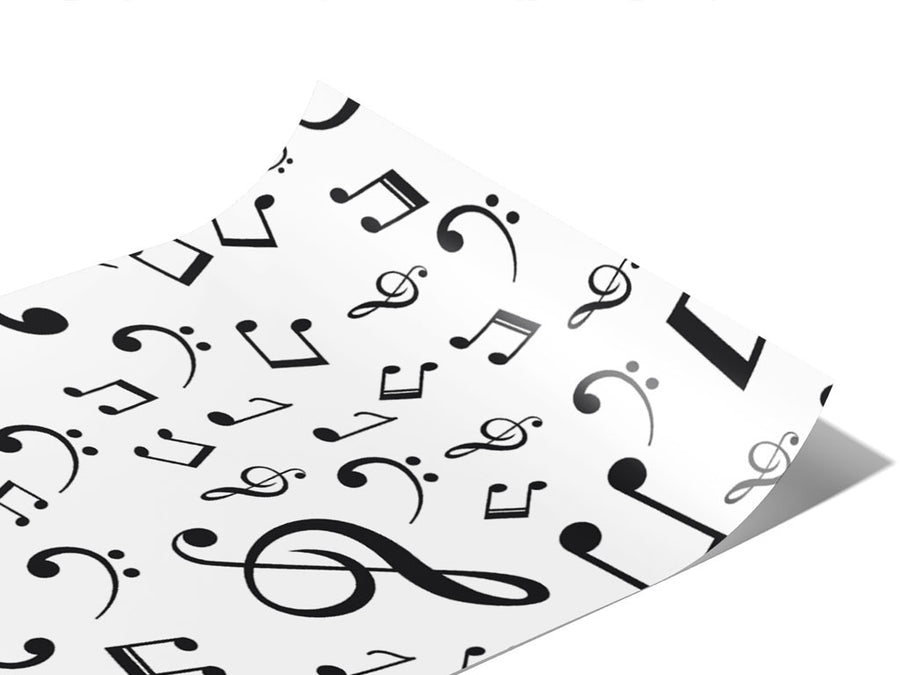 Classic Notes Music Vinyl Wraps~Rwraps Series 914 Digitally Printed Vinyl Wrap~0