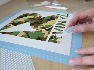 classic pattern pixel Easy Weed Craft Vinyl