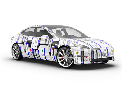 Classic Popups Technology Vehicle Vinyl Wrap