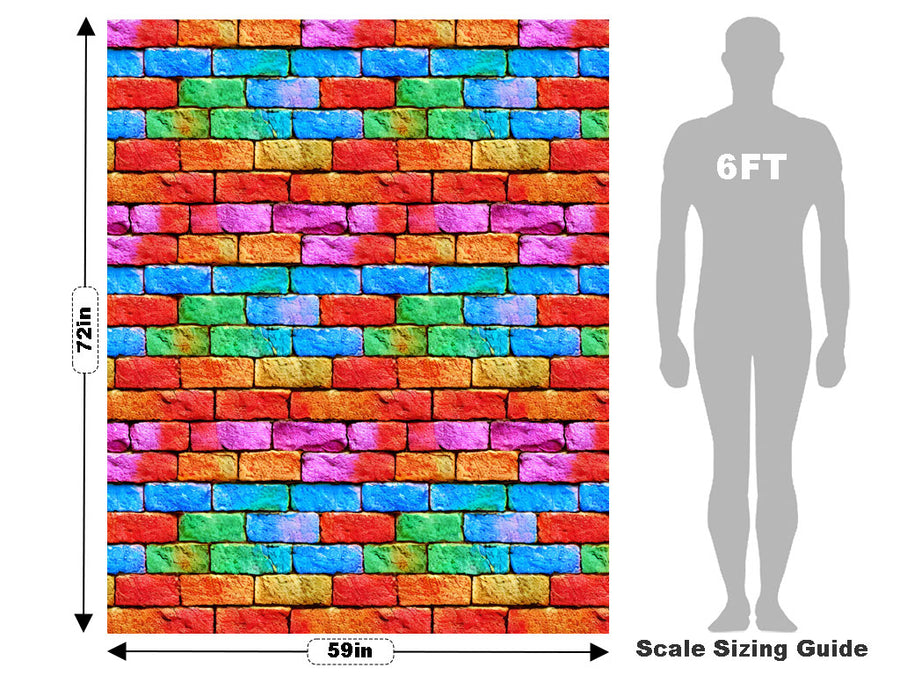 Classic  Brick Vehicle Wrap Scale~Rwraps Series 914 Classic  Brick Measurements~2