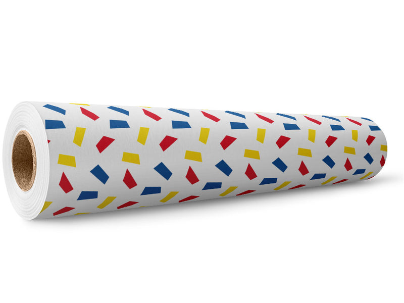 Classroom Trapezoids Toy Room Wrap Film Wholesale Roll~Rwraps Series 914 Digitally Printed Vinyl Roll~5