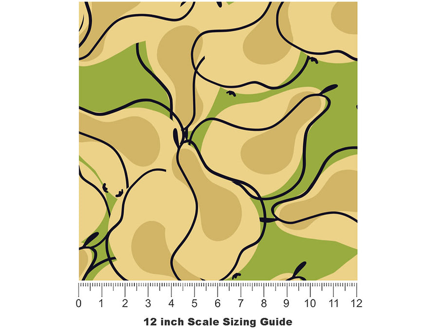 Claude Blanchet Fruit Vinyl Film Pattern Size 12 inch Scale~Rwraps Claude Blanchet Fruit Sizing Chart~2